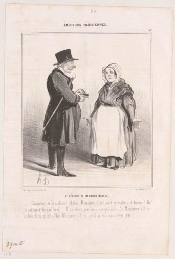 Woman tells doctor that sick man has died