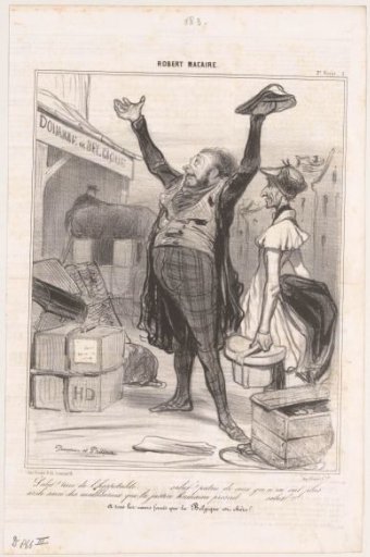 Robert Macaire and Bertrand at the Belgian border