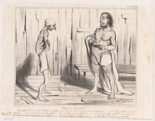 Robert Macaire and Bertrand in the swimming pool