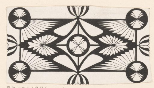 Ornament with a diamond pattern