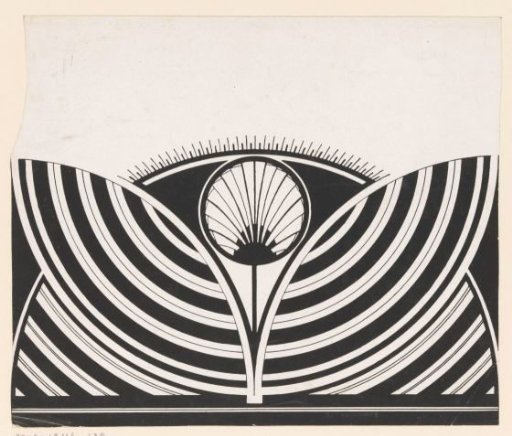 Stylized floral motif