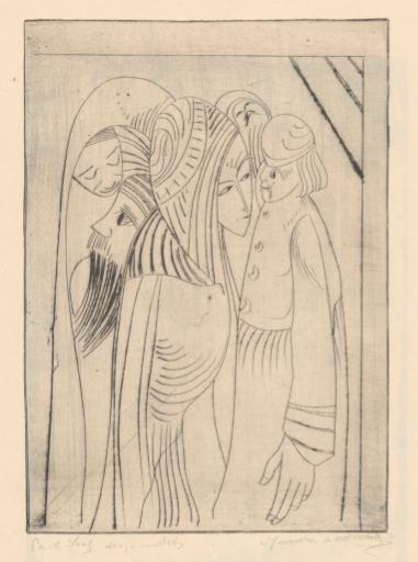 Group of five figures