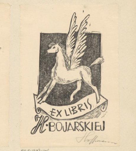 Ex libris of H. Bojarskiej