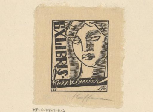 Ex libris, possibly by Zweckiewicz