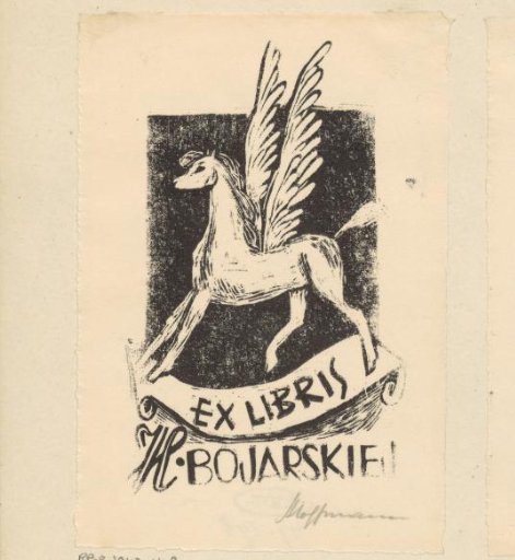 Ex libris of H. Bojarskiej