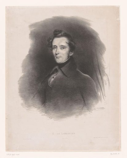 Portrait of Alphonse de Lamartine