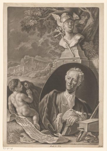 Portrait of Joachim Franz Beich at the age of 80