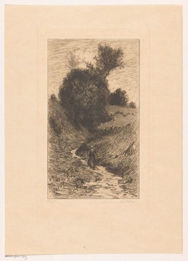 Woman on a hollow way