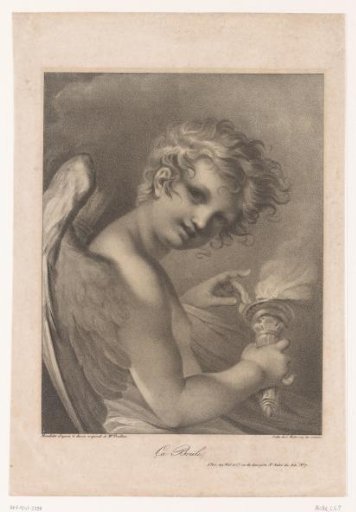 Amor with a burning torch