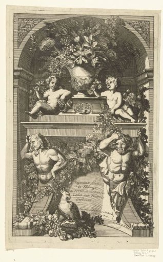 Title page: Nouveaux Livre de Taleaux de Portes, et cheminée
