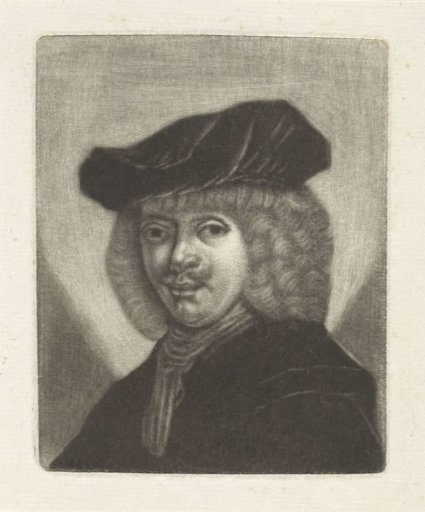 Bust of a man with a cap