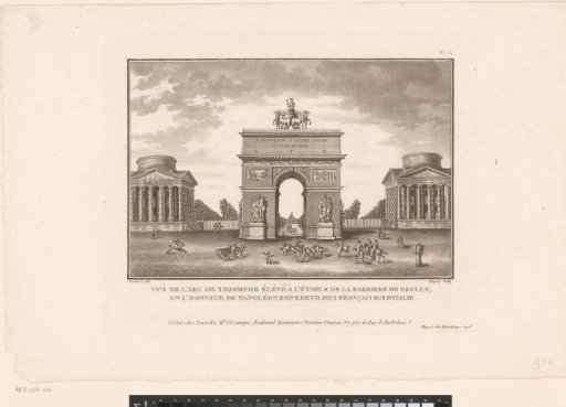 View of the Arc de Triomphe