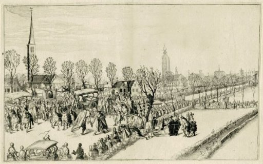 Arrival of the five Spanish ambassadors at Rijswijk, February 1608
