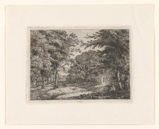 Landscape with a Chapel Among Trees and a Reading Monk
