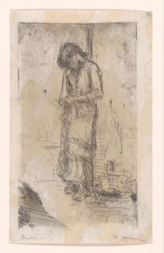 Begging girl