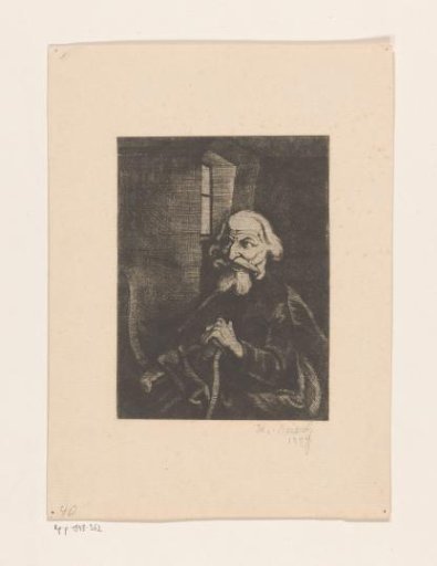 Old seated man