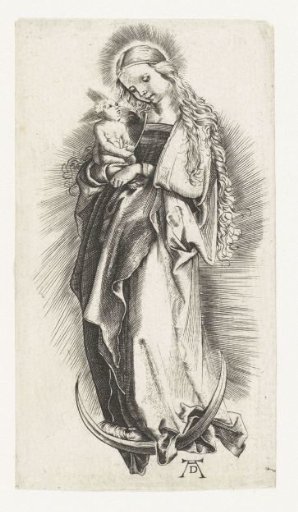 Mary with Child on the Crescent Moon