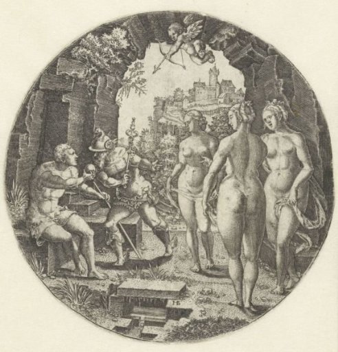 Paris Judges Whether Venus, Minerva or Juno is the Most Beautiful