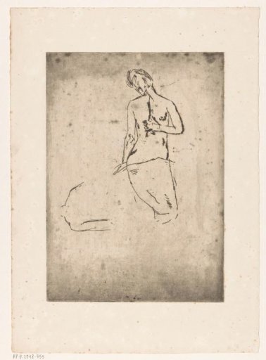 Female nude, seen from the back