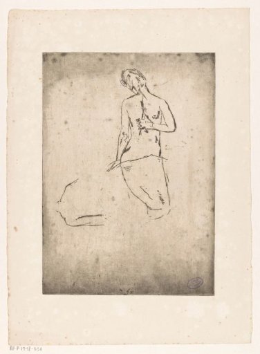 Female nude, seen from the back
