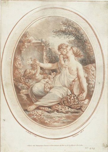 Bacchanal with Nymph and Two Putti