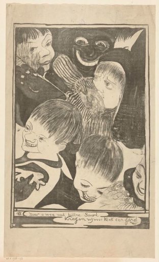 Children's Heads and a Grinning Face
