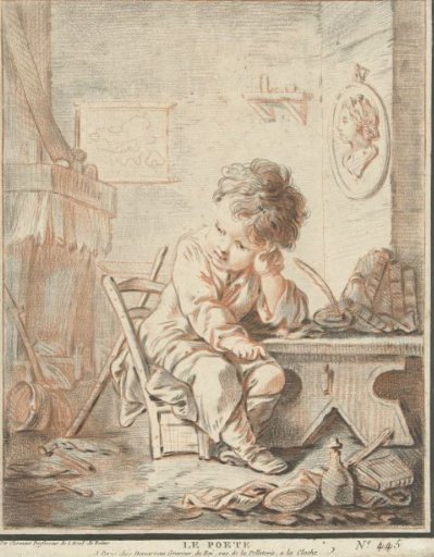 Child as Poet at Work in an Interior