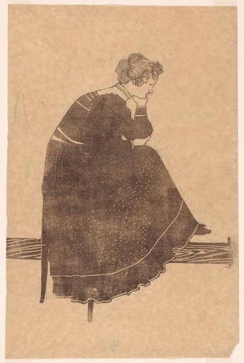 Portrait Of Coba Stolk-Schmidt Seated On A Chair