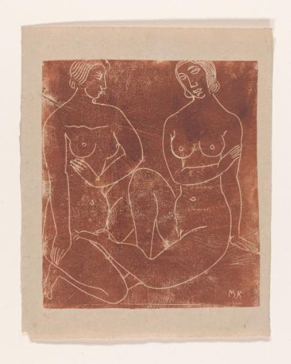 Two Seated Nude Women