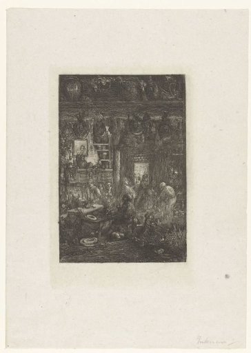 Interior with Peasant Family
