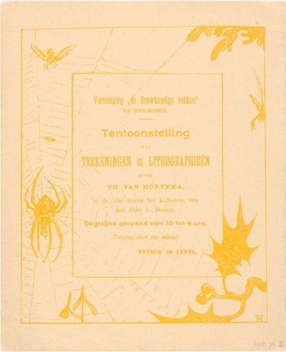 Invitation with spider
