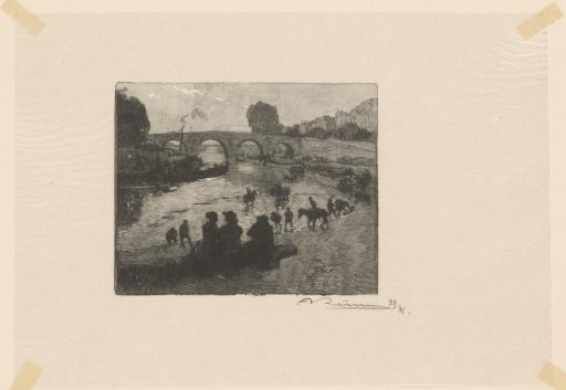 View of the Pont Marie over the Seine in Paris