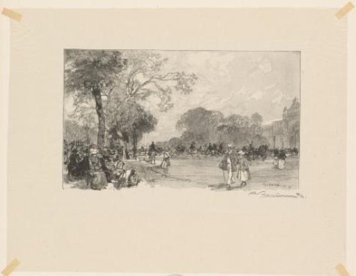 View of the Champs-Élysées in Paris