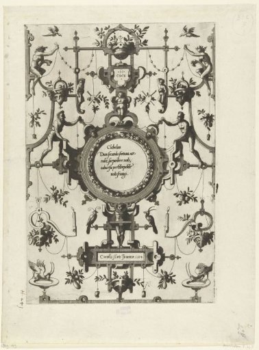 Round cartouche with text by Cleobulus