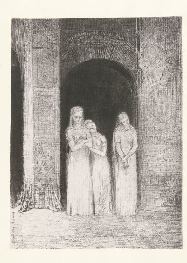 The priestesses were keeping watch.