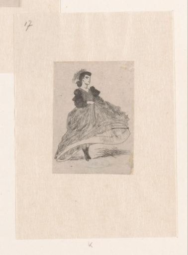 Woman with Hat and Dress