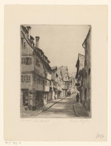 View of a street in Stuttgart