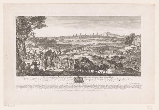 Landscape with the Siege of a City and Soldiers Digging Trenches