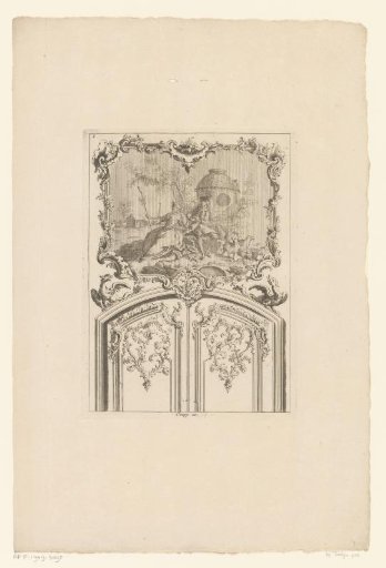Surmount with a shepherd couple