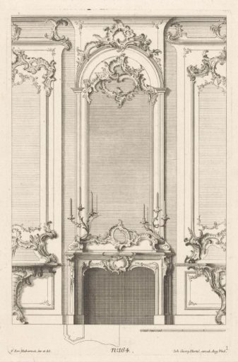 Chimneypiece with Candlesticks