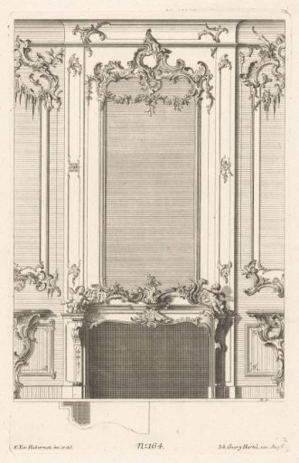 Fireplace with putti