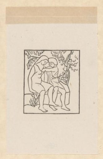 Daphnis removes a cicada from Chloe's dress