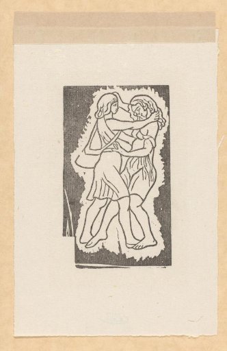 Daphnis and Chloe run towards each other