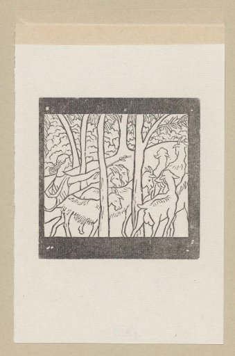 Daphnis leads his goats back to the stable
