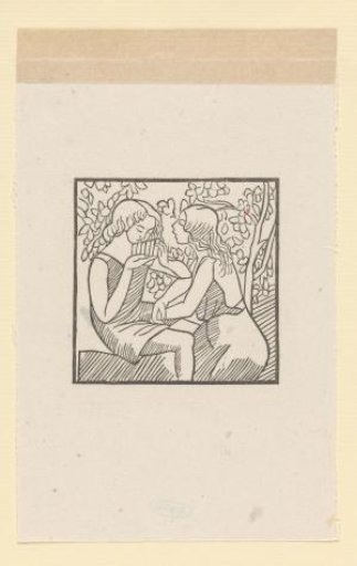 Daphnis playing the pan flute for Chloë