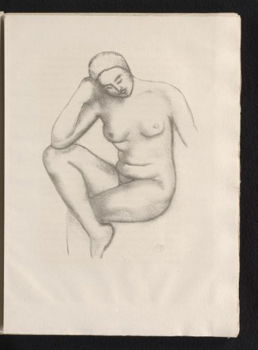Seated Nude Woman with Crossed Legs
