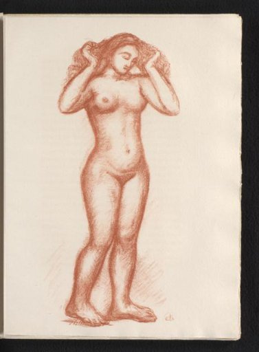 Standing nude woman