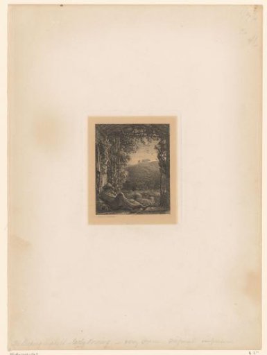 Sleeping shepherd in a hut