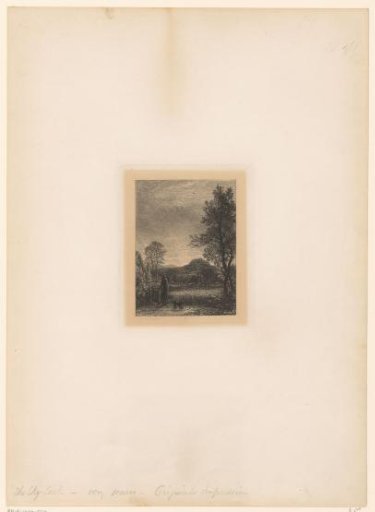 Man and dog looking at a lark