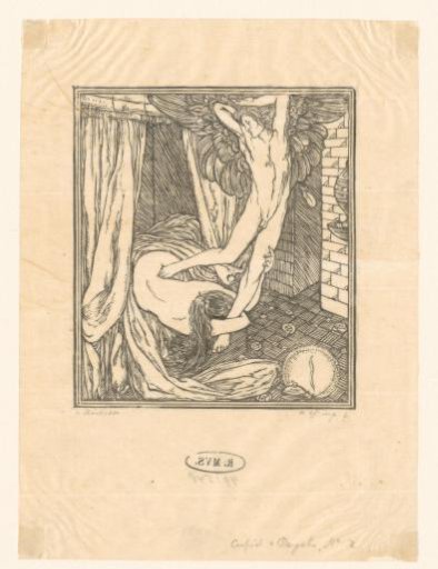 Cupid fleeing Psyche